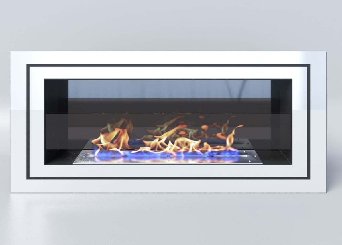 Биокамин "Русский огонь" Стенли 900V встраиваемый с декоративным стеклом (стемалитом) по цене 42 650 руб.