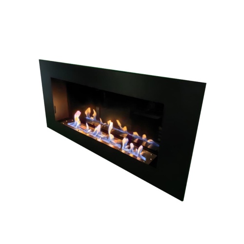 Биокамин "Русский огонь" Лофт 900V встраиваемый с декоративным стеклом (стемалитом)