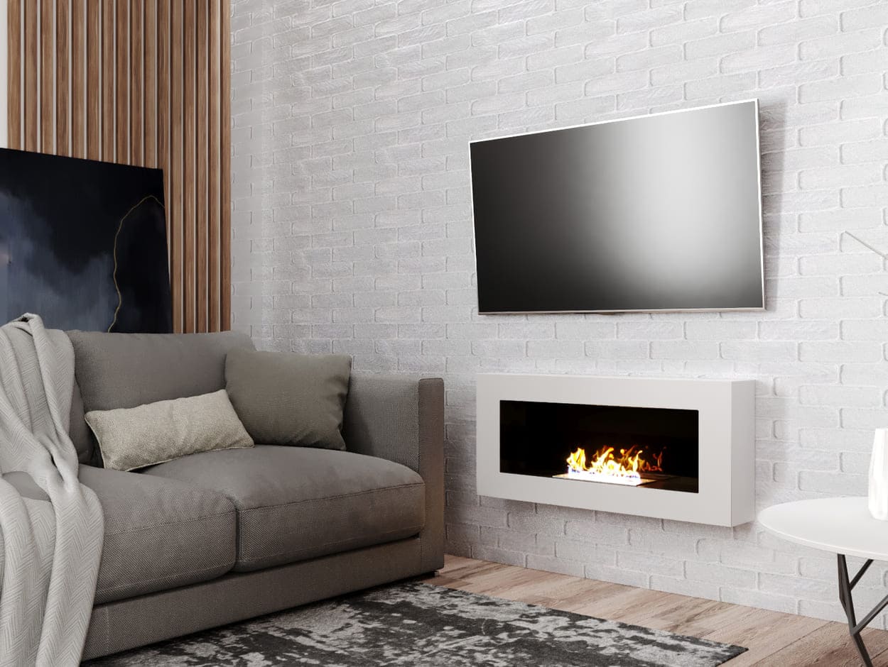 Биокамин "Русский огонь" Лайт Бланк 900N с защитным и декоративным стеклом по цене 30 200 руб.