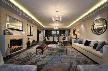 Автоматический биокамин Decoflame Westminster e-Ribbon Fire по цене 668 000 руб.