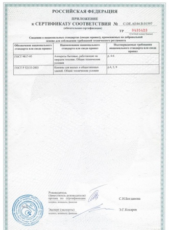 
Газовая топка Vero Design NI G1 H2