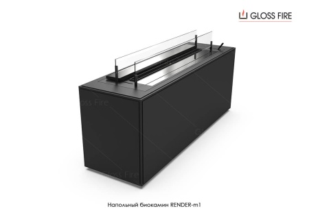 Напольный биокамин Биокамин Gloss Fire Render-m1 по цене 72 200 руб.