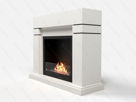 Биокамин Lux Fire с порталом Эльбрус 26, белый по цене 114 068 руб.