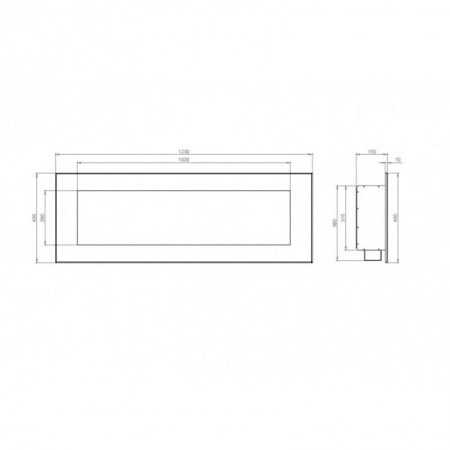 Биокамин Window III Glass black Арома по цене 37 400 руб.