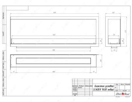 Биокамин угловой SteelHeat Leader 1400 левый стекло + стемалит Биокамин угловой SteelHeat Leader 1400 левый стекло + стемалит по цене 68 849 руб.