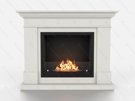 Биокамин Lux Fire с порталом Ангара 26, белый по цене 114 068 руб.