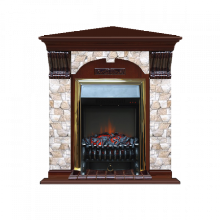 Арочный Арбат угловой (красное дерево)+Fobos Brass