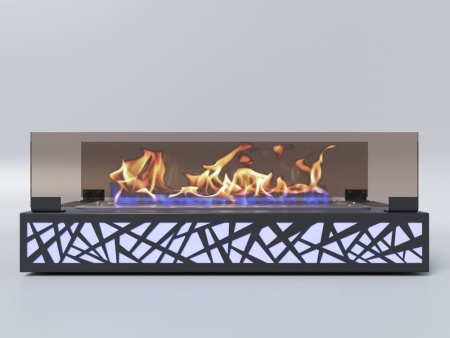 Биокамин "Русский огонь" Марс LED черный по цене 22 800 руб.